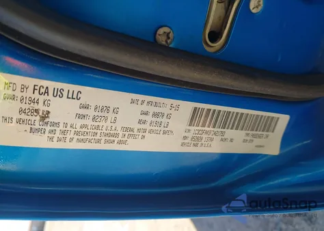 2015 Dodge Dart Se z USA, uszkodzony, nr VIN 1C3CDFAA3FD421793